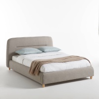 Кровать Numa 140 x 190 см серый LA REDOUTE INTERIEURS  фото, kupilegko.ru